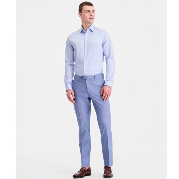 Tommy Hilfiger TH Flex Cotton Men's Suit- Sky blue - Picture 6 of 6
